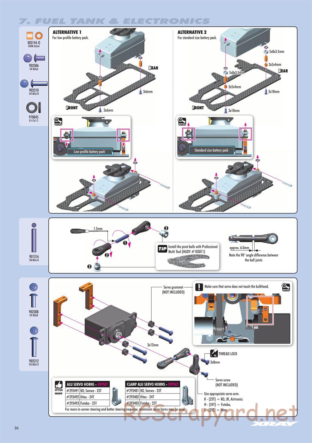 Xray - RX8.2 (2019) - Manual - Page 36