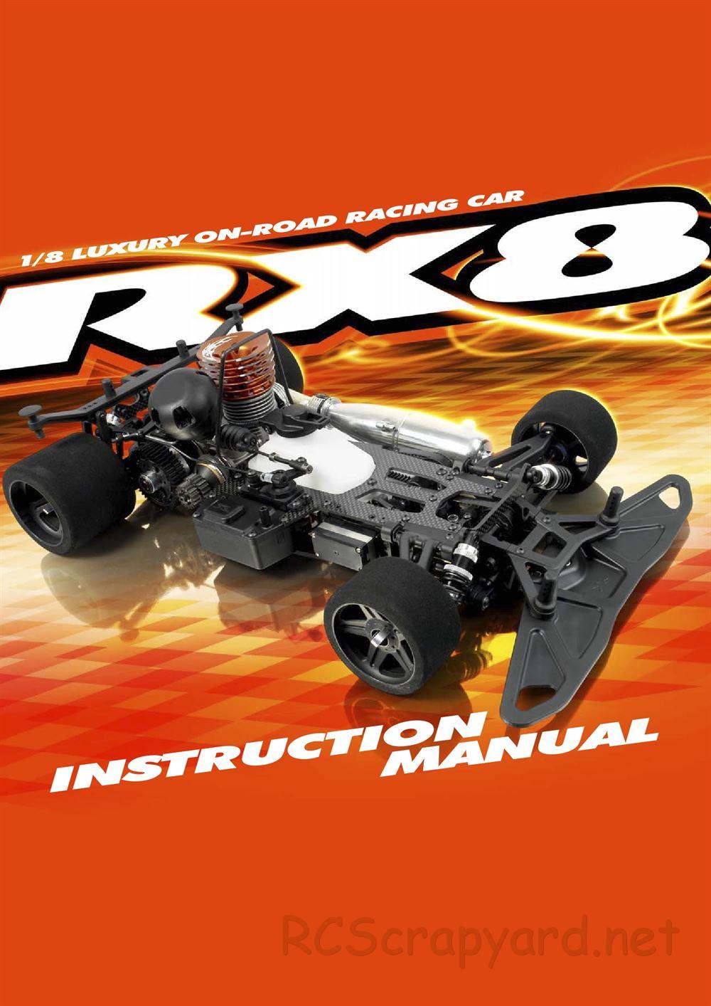 Xray - RX8 2011 Specs (RX8'11) - Manual - Page 1