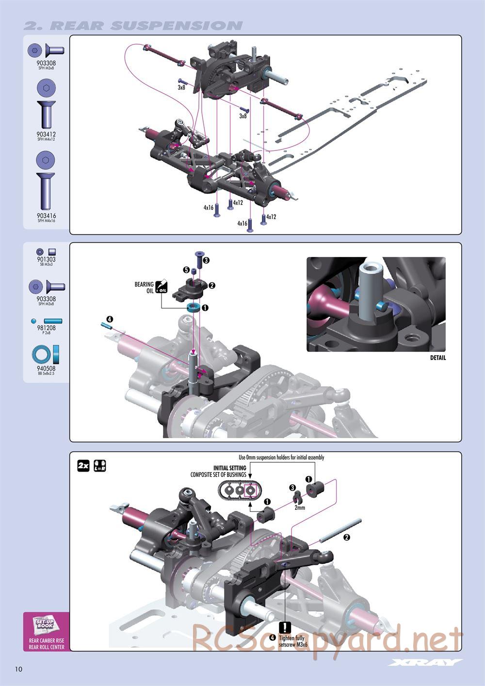 Xray - RX8 2011 Specs (RX8'11) - Manual - Page 10