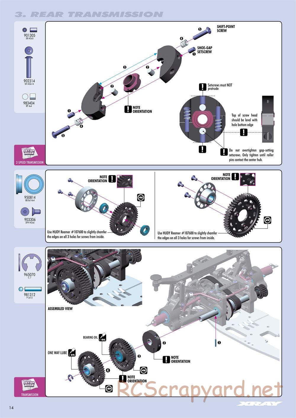 Xray - RX8 2011 Specs (RX8'11) - Manual - Page 14