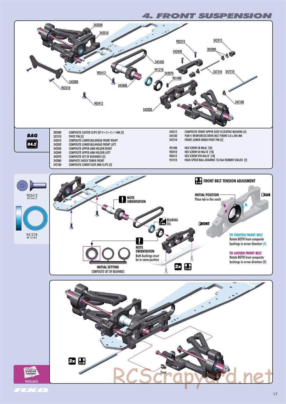 Xray - RX8 2011 Specs (RX8'11) - Manual - Page 17