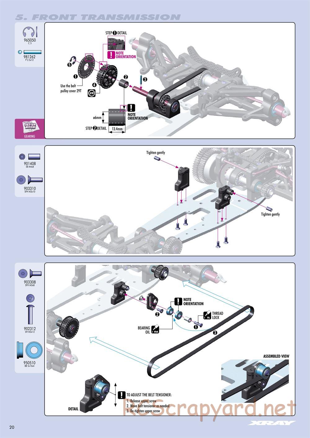 Xray - RX8 2011 Specs (RX8'11) - Manual - Page 20