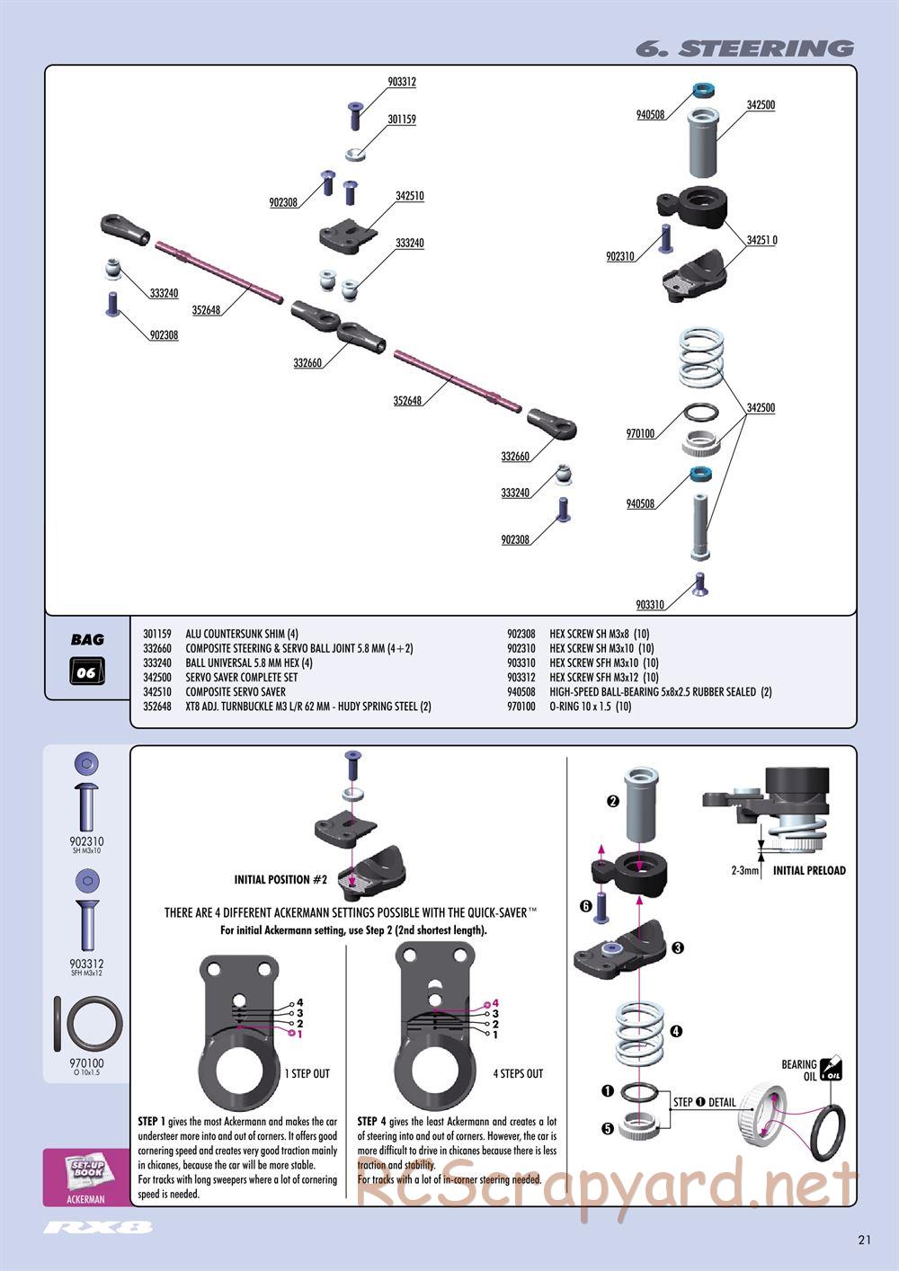 Xray - RX8 2011 Specs (RX8'11) - Manual - Page 21