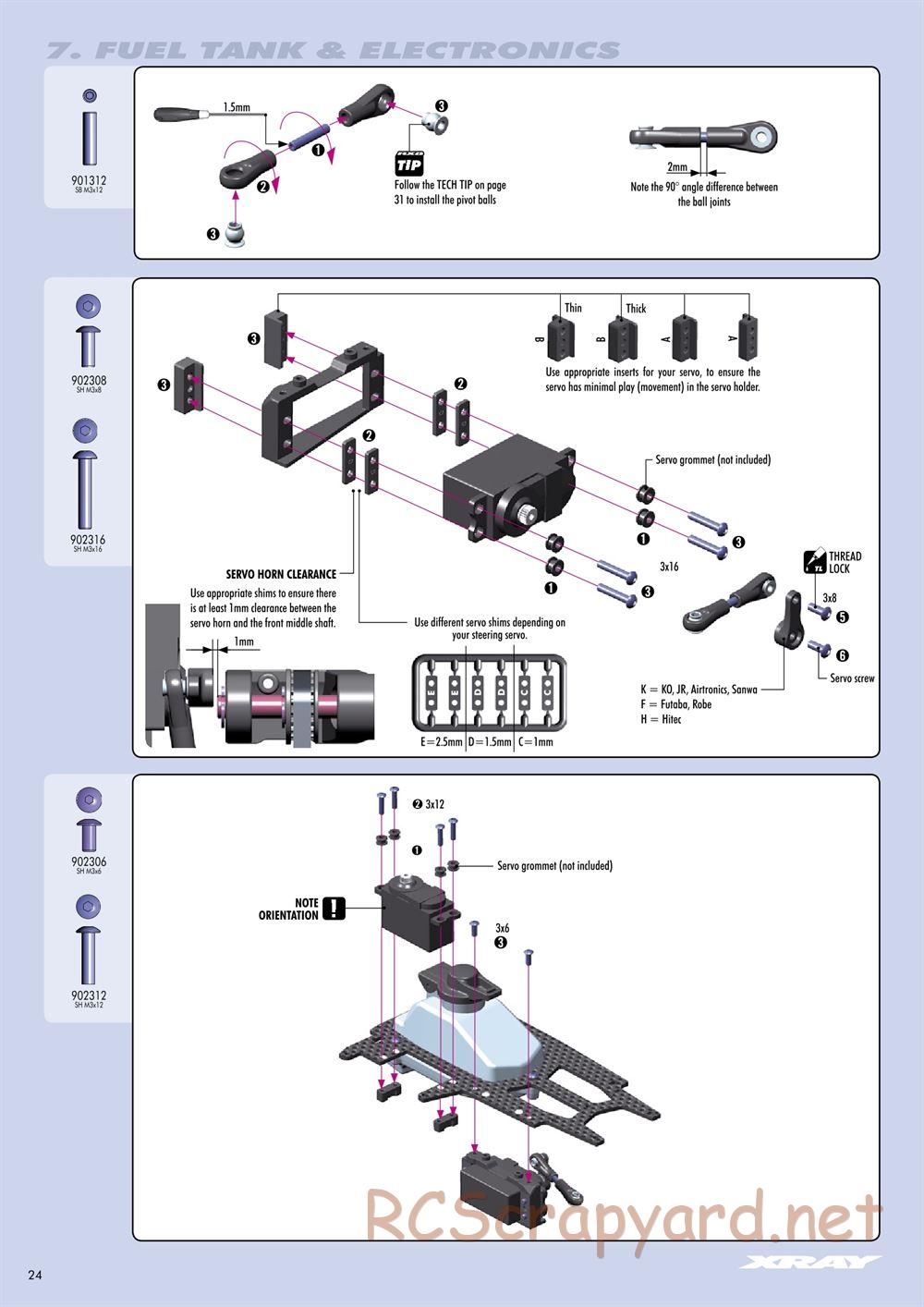 Xray - RX8 2011 Specs (RX8'11) - Manual - Page 24