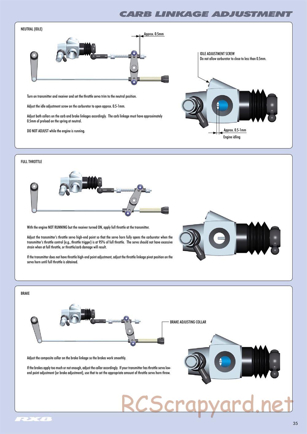 Xray - RX8 2011 Specs (RX8'11) - Manual - Page 35