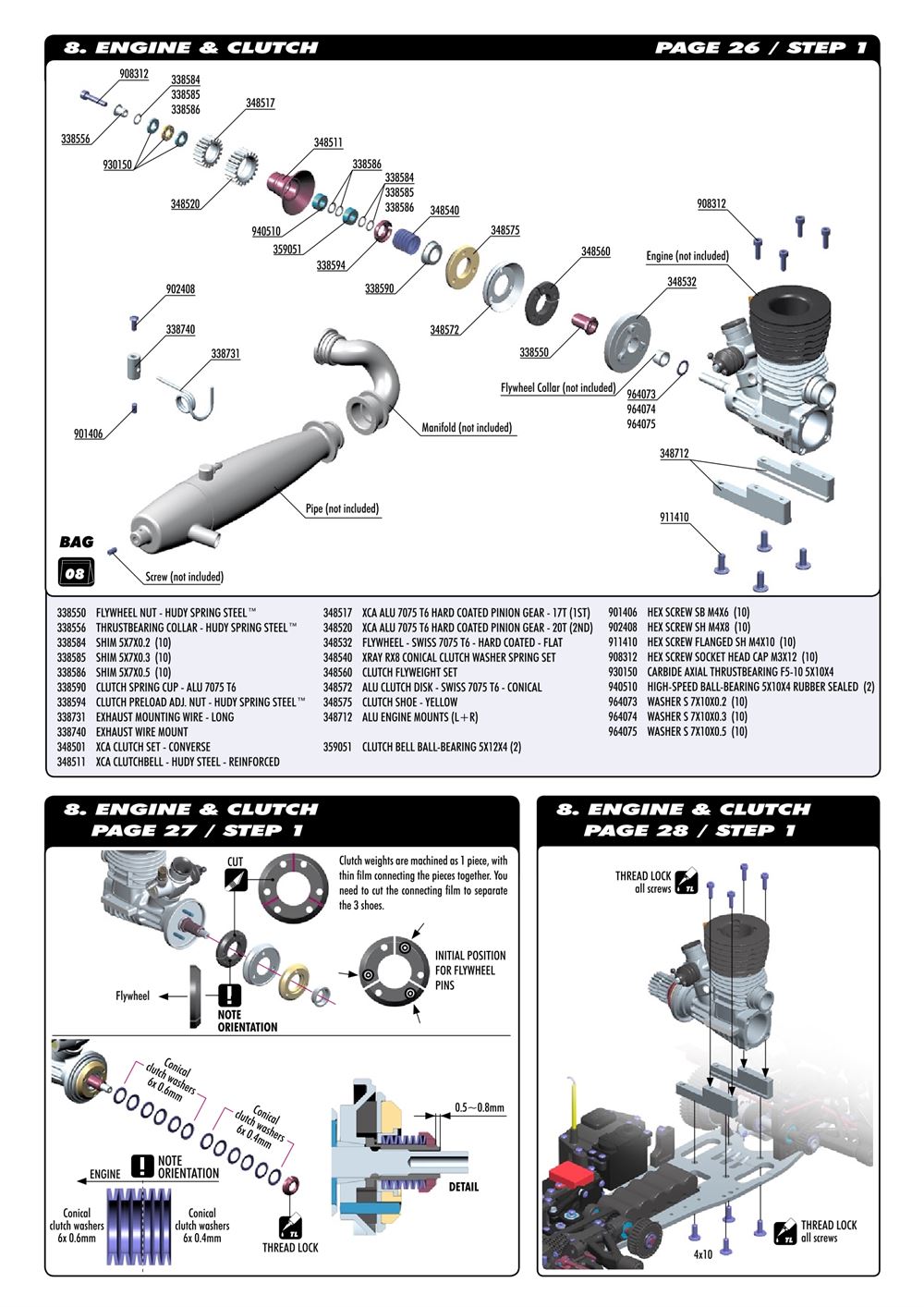 Xray - RX8 2012 Specs (RX8'12) - Supplementary Manual - Page 4