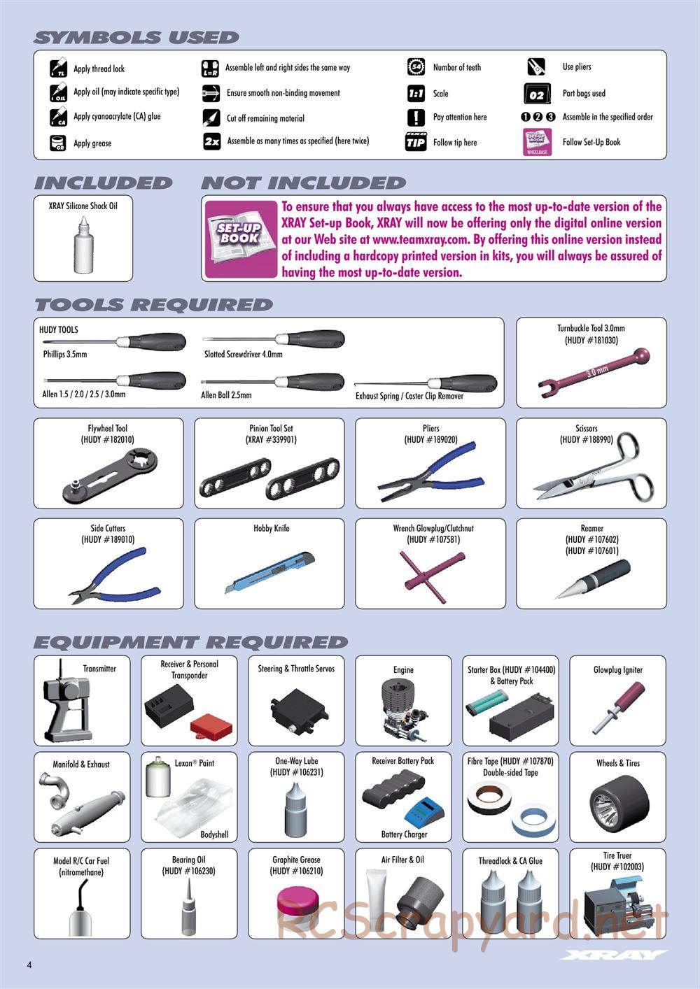 Xray - RX8 2014 Specs (RX8'14) - Manual - Page 4