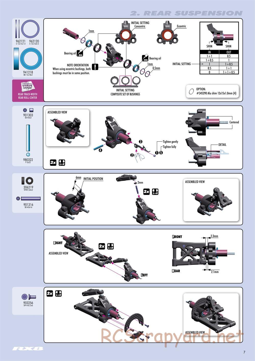 Xray - RX8 2014 Specs (RX8'14) - Manual - Page 7