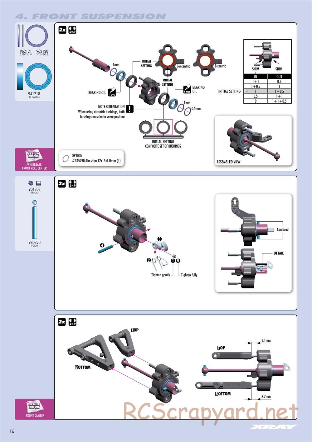 Xray - RX8 2014 Specs (RX8'14) - Manual - Page 16