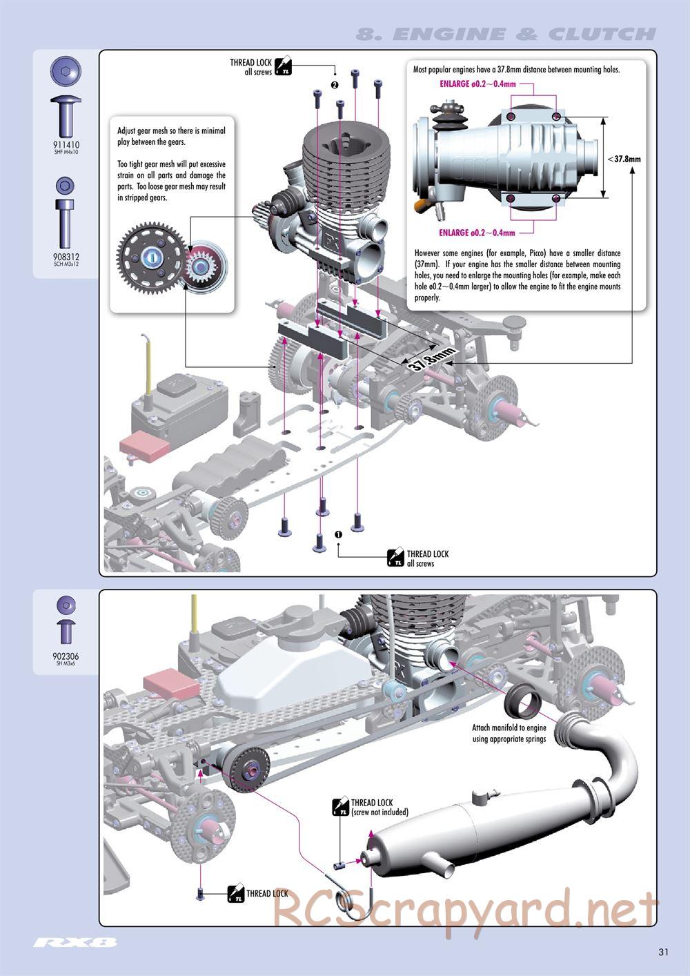 Xray - RX8 2014 Specs (RX8'14) - Manual - Page 31