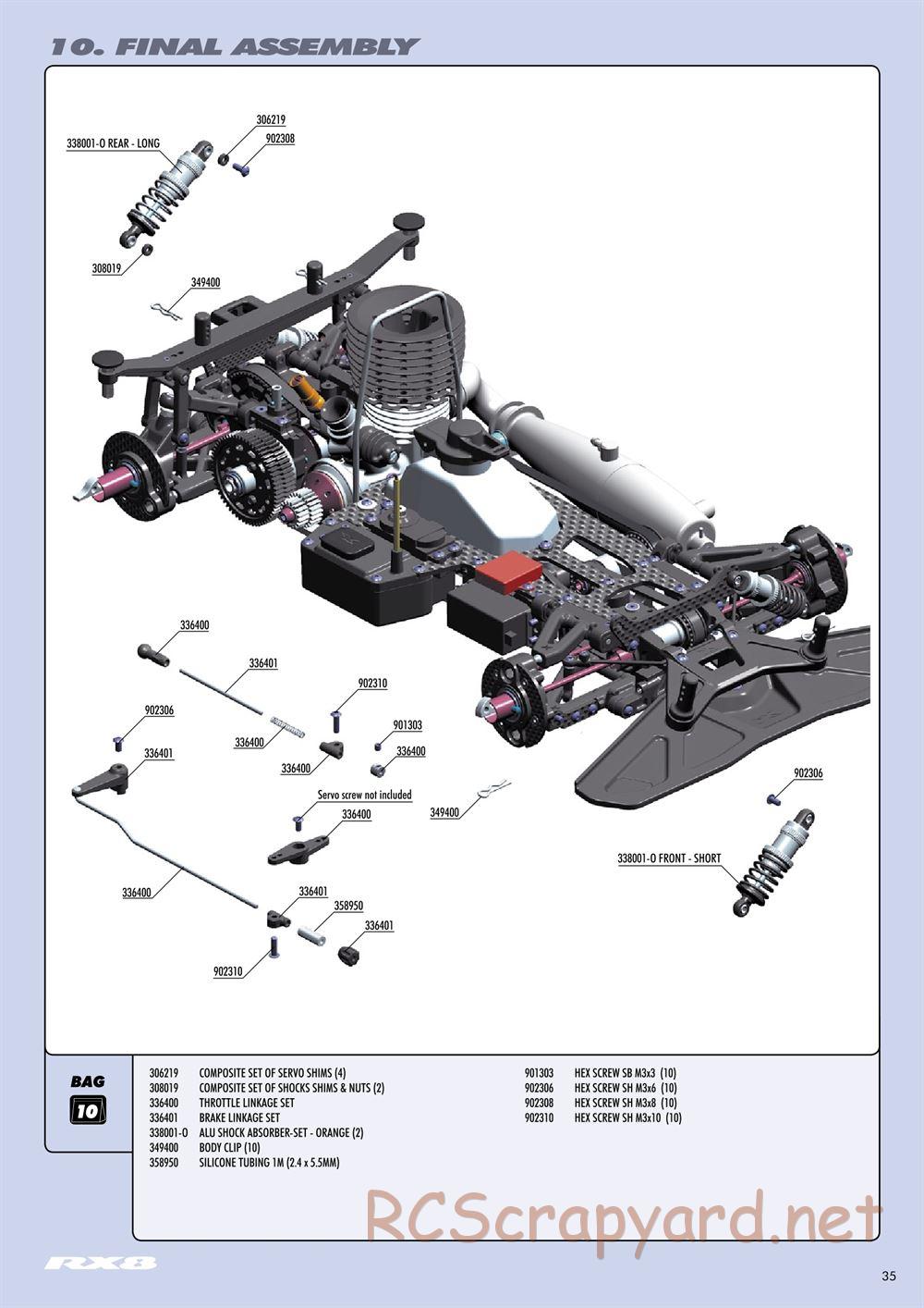 Xray - RX8 2014 Specs (RX8'14) - Manual - Page 35