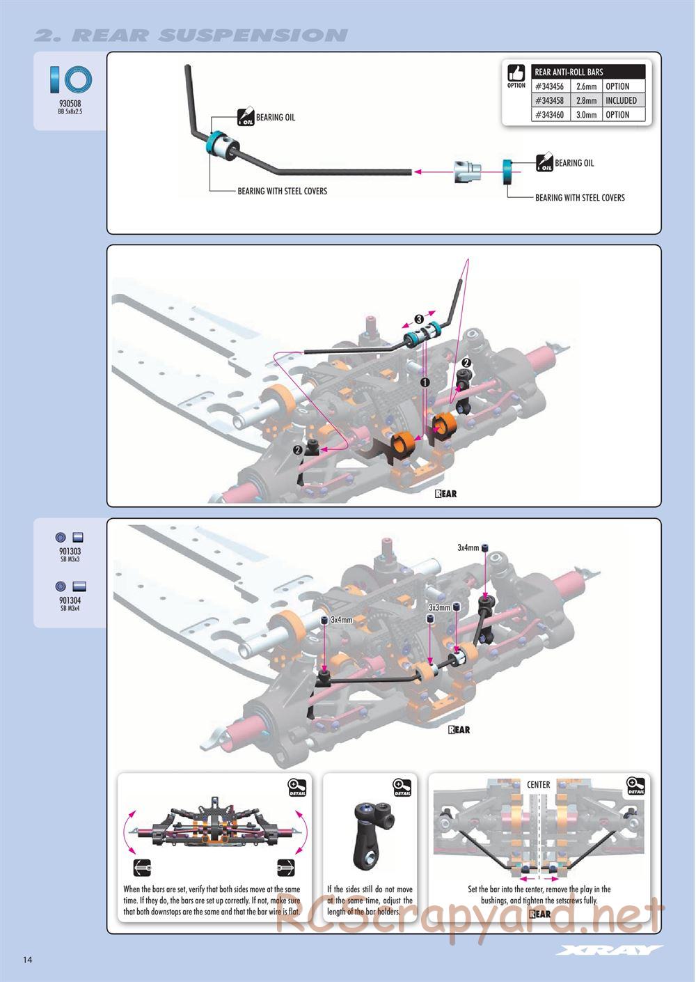 Xray - RX8 2016 Specs (RX8'16) - Manual - Page 14