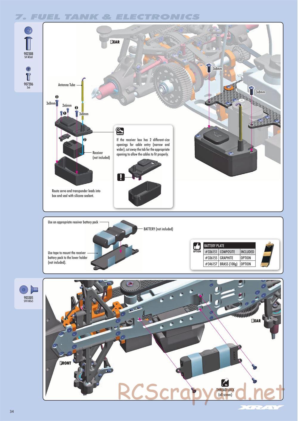 Xray - RX8 2016 Specs (RX8'16) - Manual - Page 34