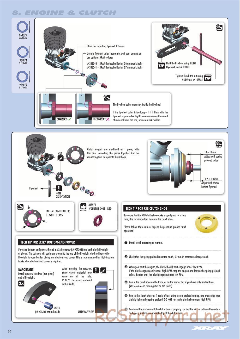 Xray - RX8 2016 Specs (RX8'16) - Manual - Page 36