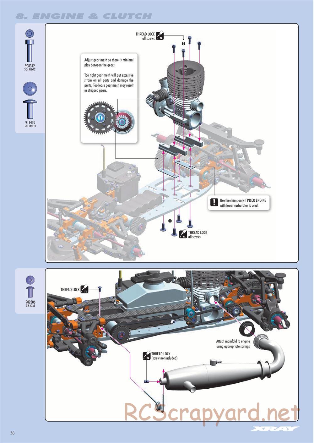 Xray - RX8 2016 Specs (RX8'16) - Manual - Page 38