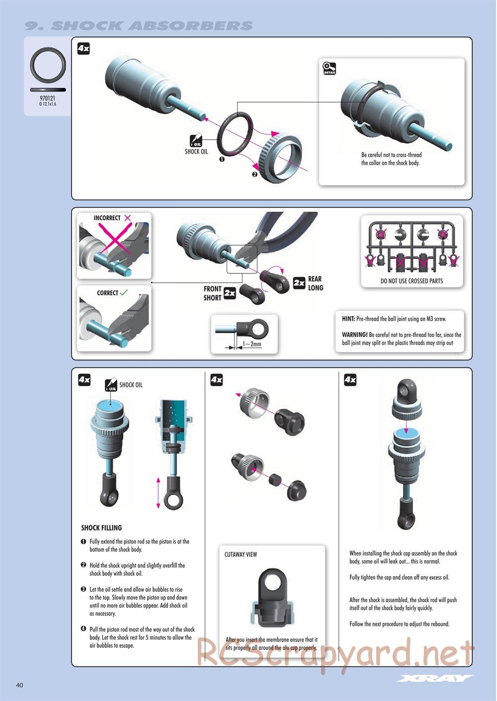 Xray - RX8 2016 Specs (RX8'16) - Manual - Page 40