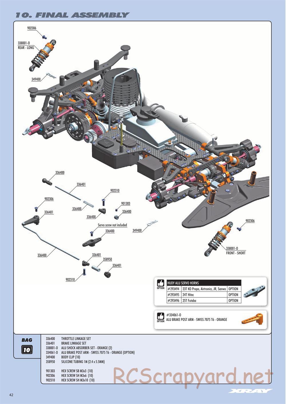 Xray - RX8 2016 Specs (RX8'16) - Manual - Page 42