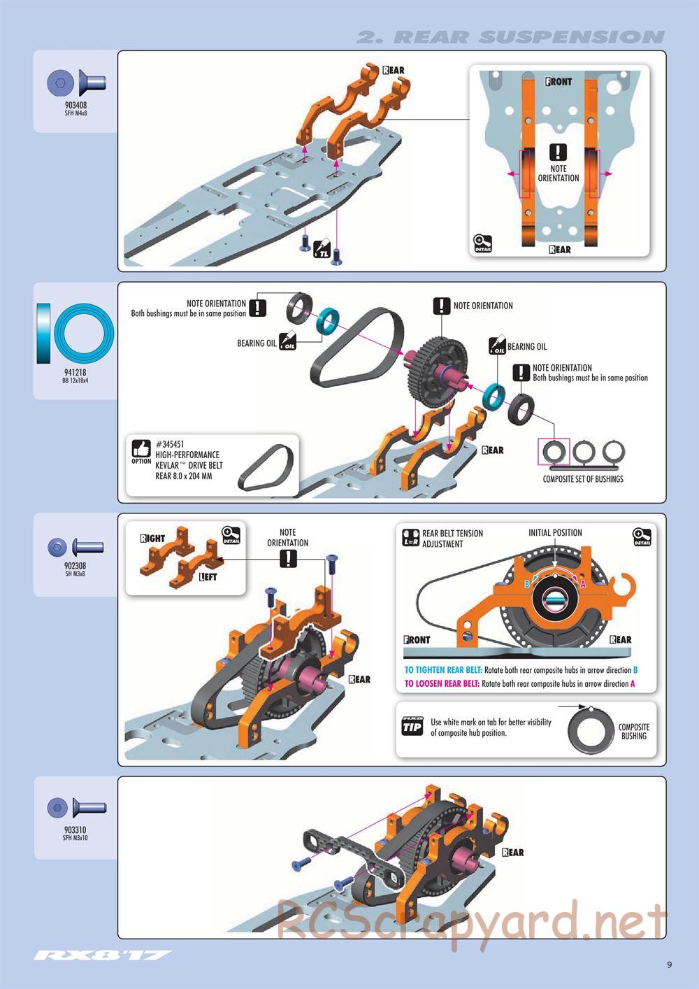 Xray - RX8 2017 Specs (RX8'17) - Manual - Page 9