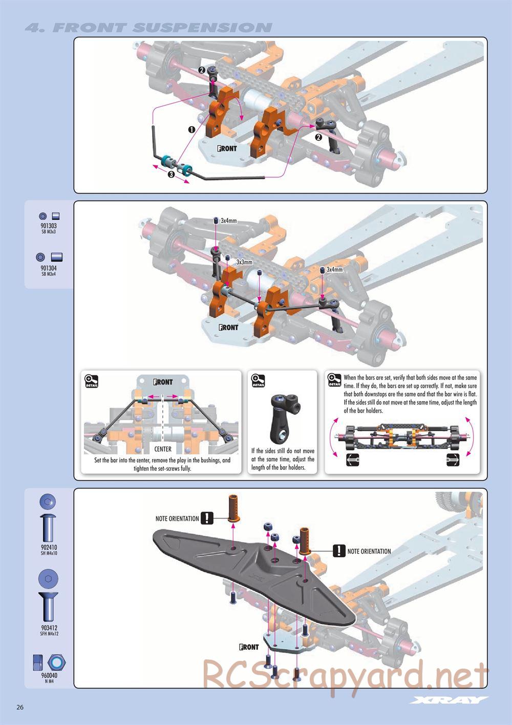 Xray - RX8 2017 Specs (RX8'17) - Manual - Page 26