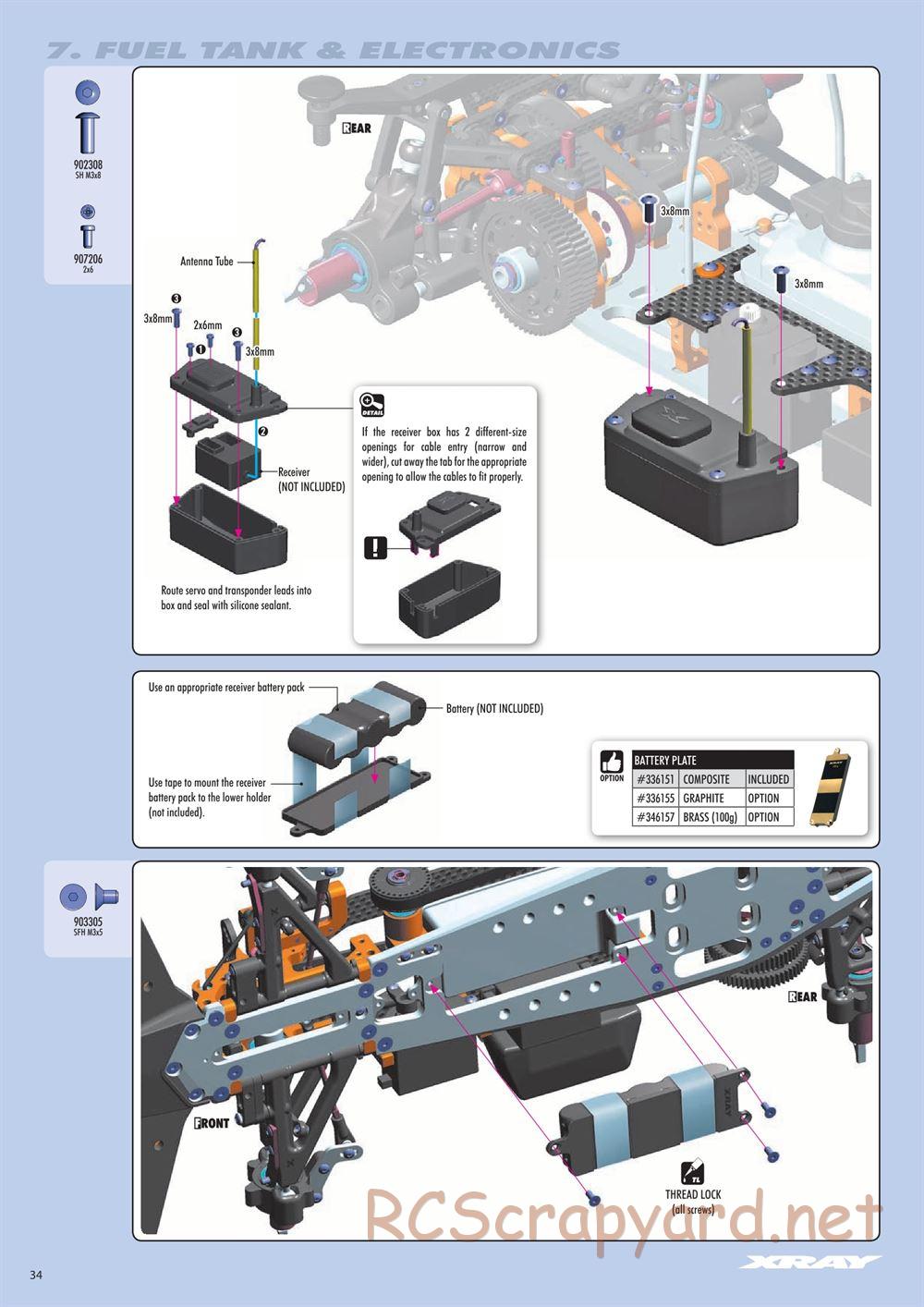 Xray - RX8 2017 Specs (RX8'17) - Manual - Page 34