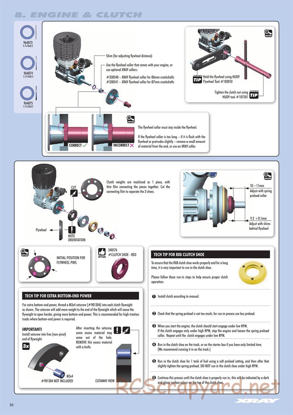 Xray - RX8 2017 Specs (RX8'17) - Manual - Page 36