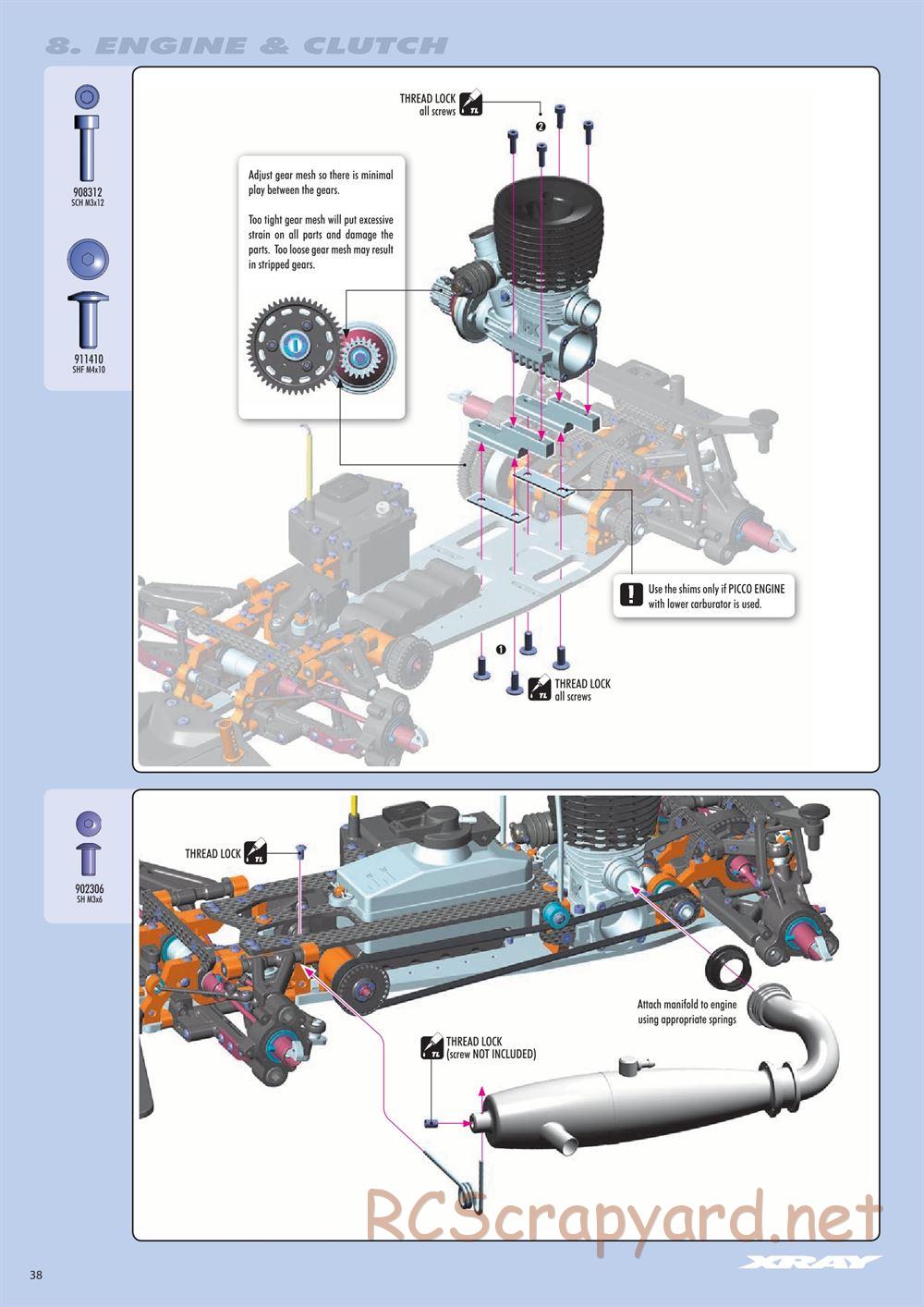 Xray - RX8 2017 Specs (RX8'17) - Manual - Page 38