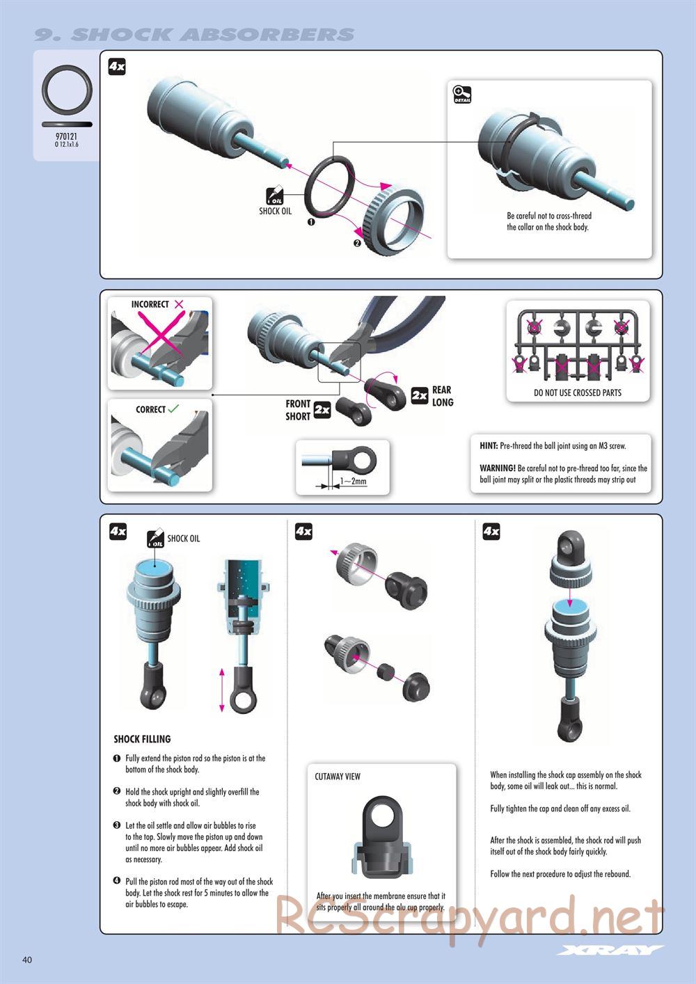 Xray - RX8 2017 Specs (RX8'17) - Manual - Page 40