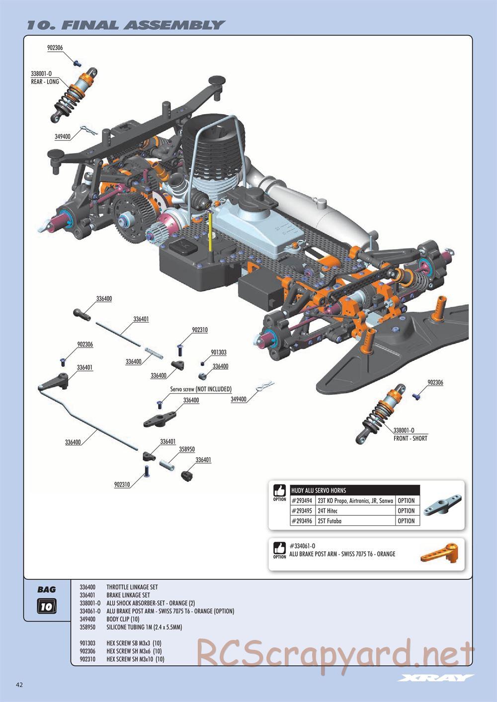 Xray - RX8 2017 Specs (RX8'17) - Manual - Page 42