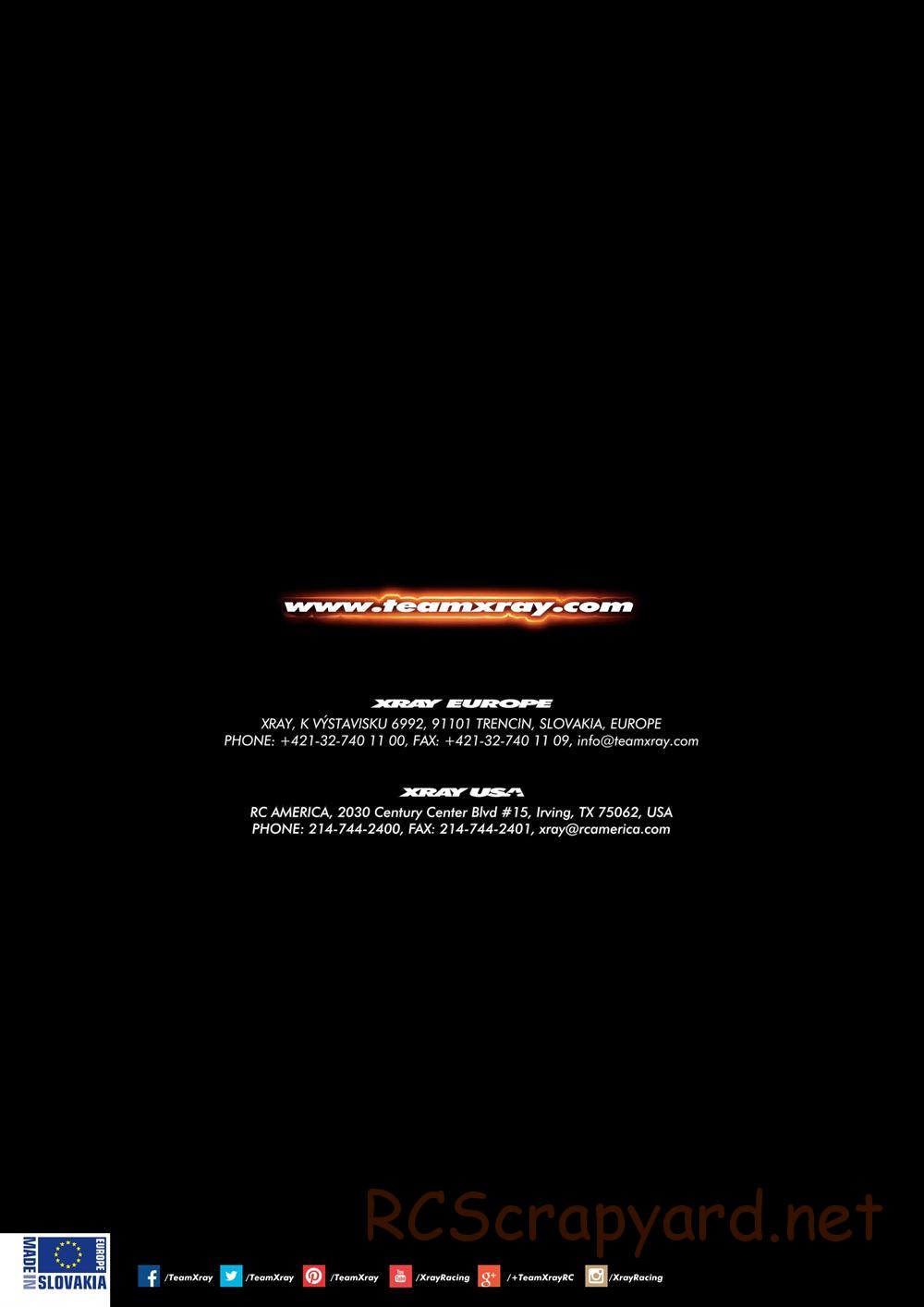 Xray - RX8 2017 Specs (RX8'17) - Manual - Page 48