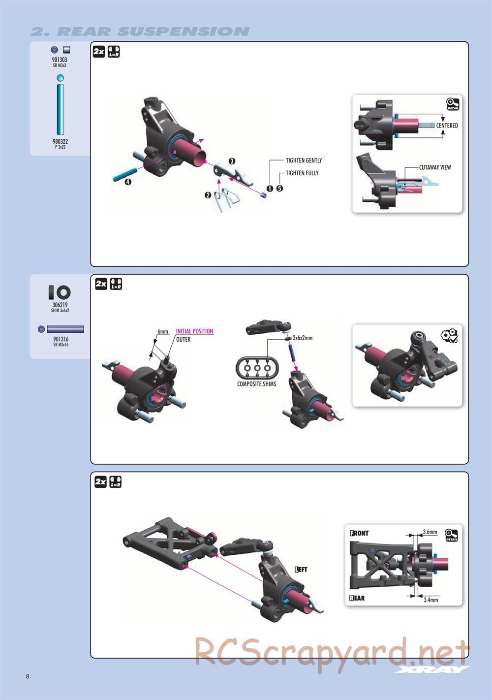 Xray - RX8 2018 Specs (RX8'18) - Manual - Page 8