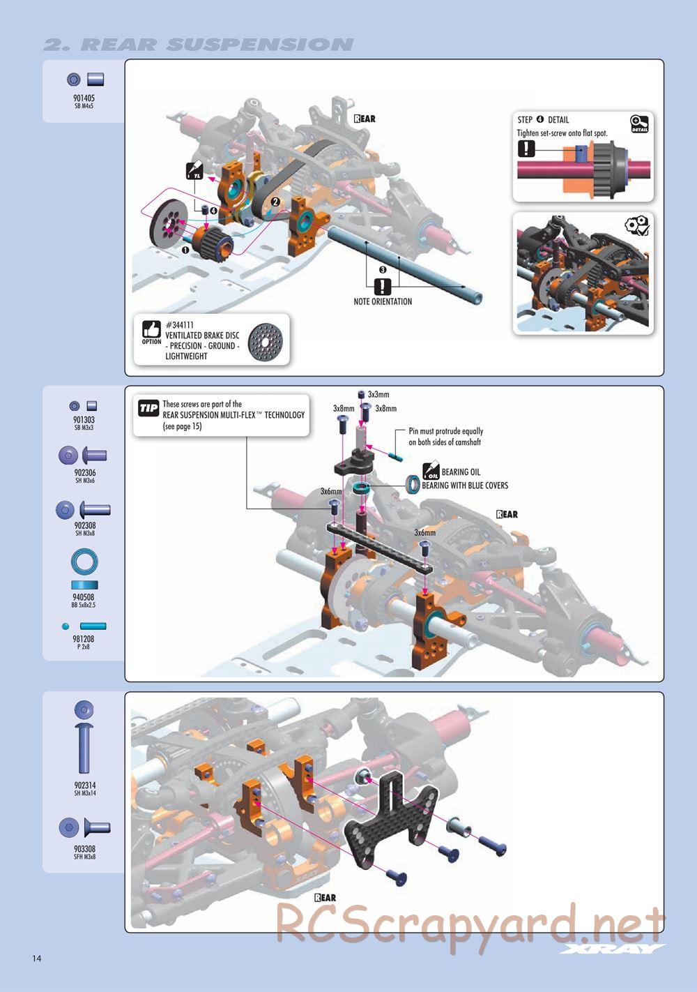 Xray - RX8 2018 Specs (RX8'18) - Manual - Page 14