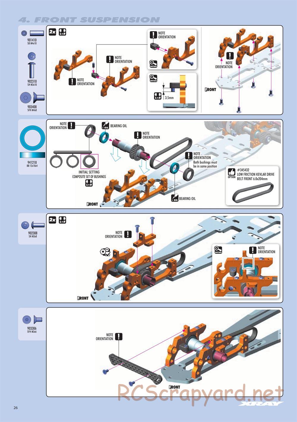 Xray - RX8 2018 Specs (RX8'18) - Manual - Page 26
