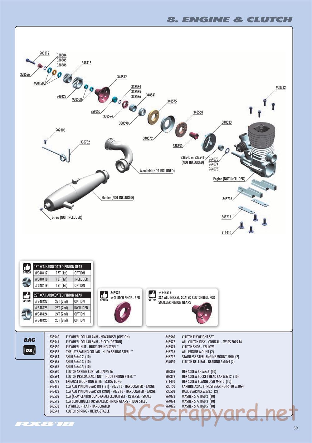 Xray - RX8 2018 Specs (RX8'18) - Manual - Page 39