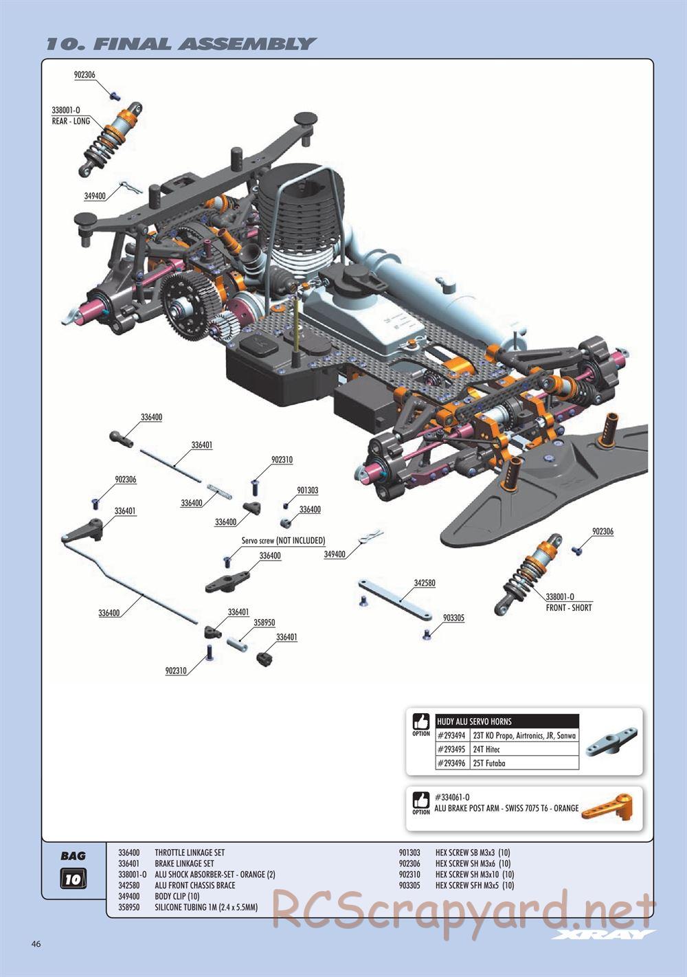 Xray - RX8 2018 Specs (RX8'18) - Manual - Page 46