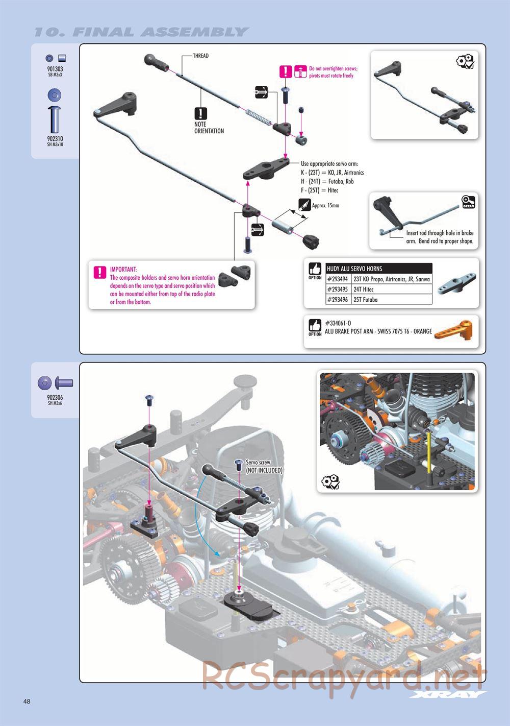 Xray - RX8 2018 Specs (RX8'18) - Manual - Page 48