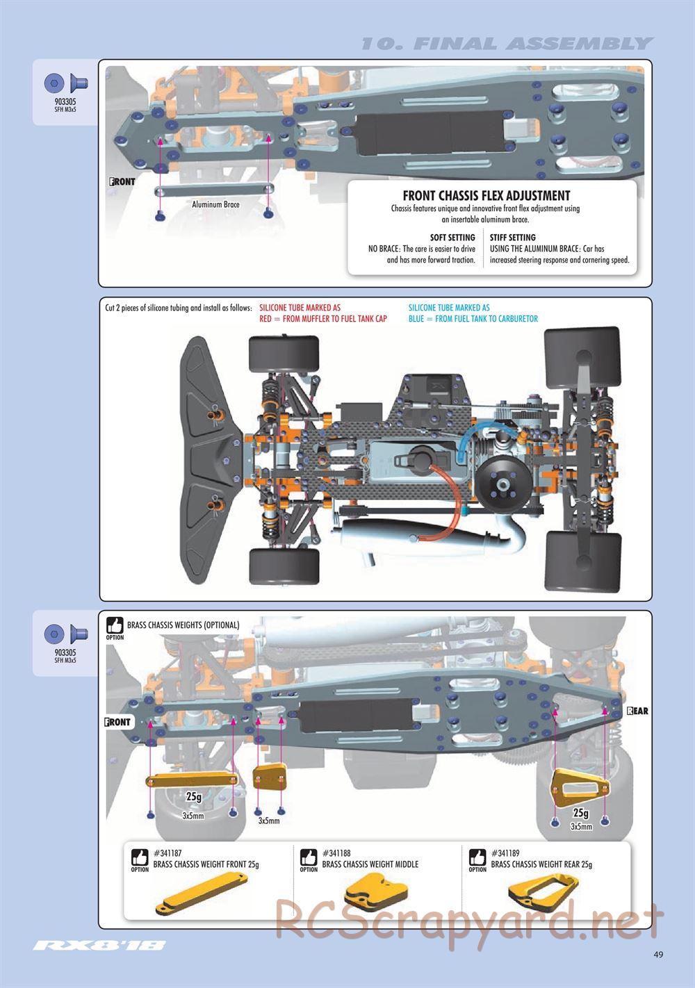 Xray - RX8 2018 Specs (RX8'18) - Manual - Page 49