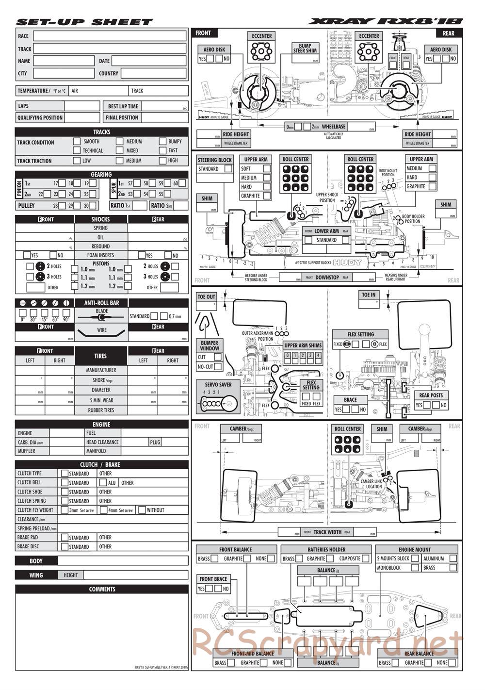 Xray - RX8 2018 Specs (RX8'18) - Manual - Page 51
