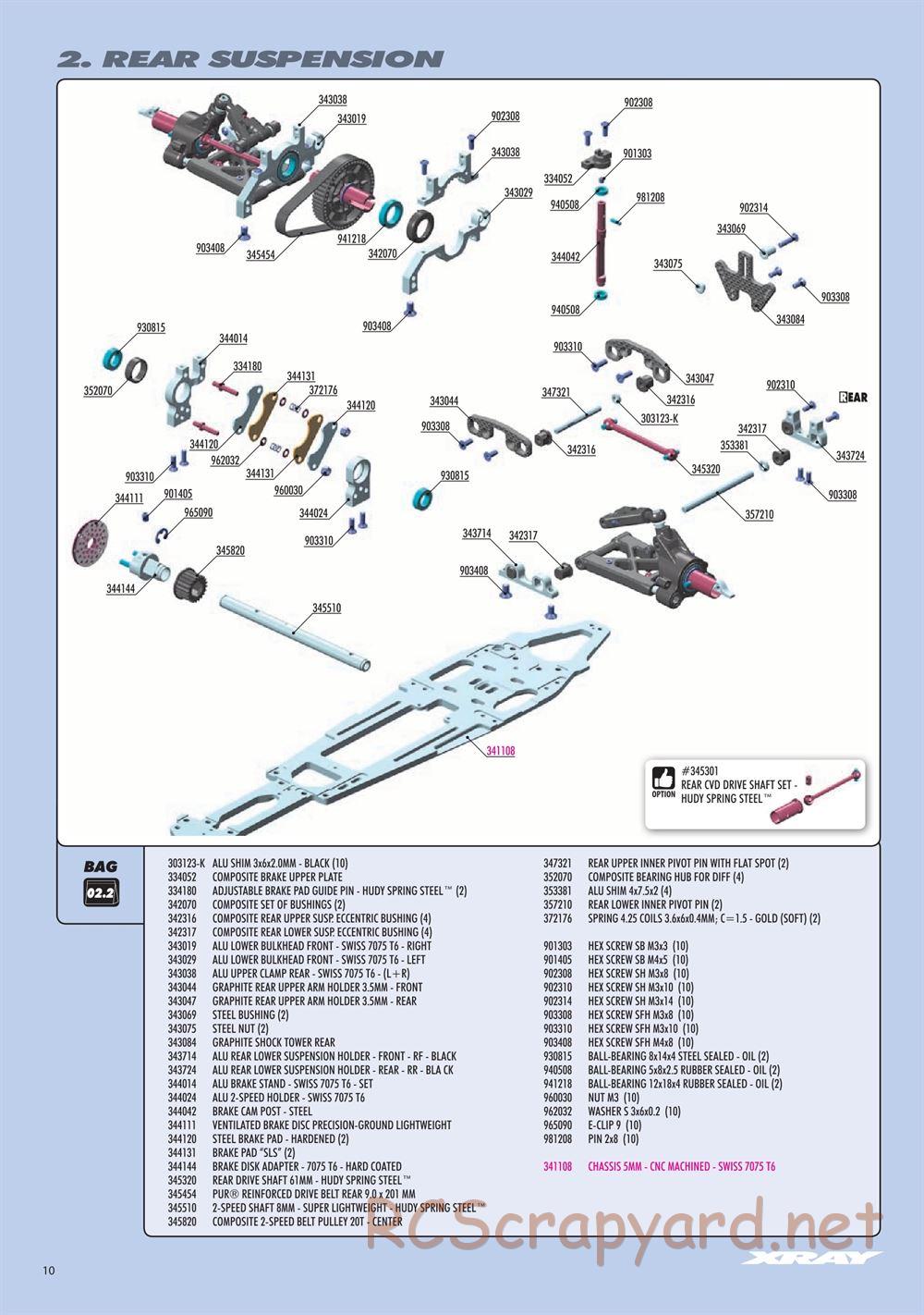 Xray - RX8 2023 Specs (RX8'23) - Manual - Page 10