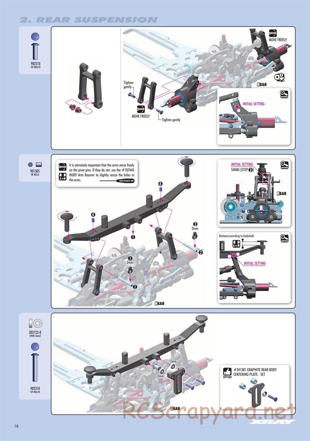 Xray - RX8 2023 Specs (RX8'23) - Manual - Page 18