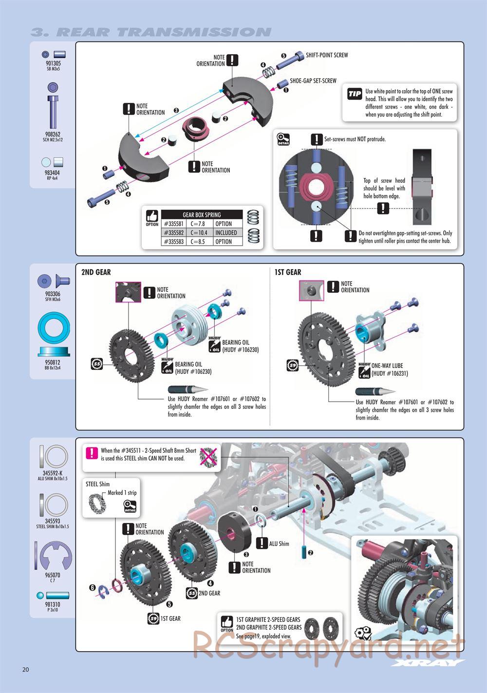Xray - RX8 2023 Specs (RX8'23) - Manual - Page 20
