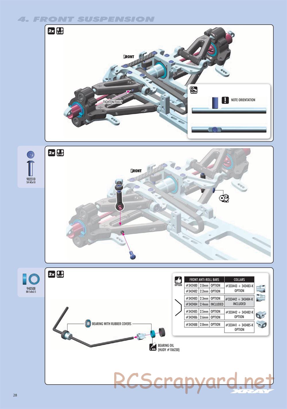 Xray - RX8 2023 Specs (RX8'23) - Manual - Page 28