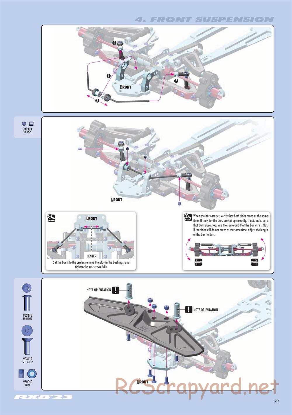 Xray - RX8 2023 Specs (RX8'23) - Manual - Page 29