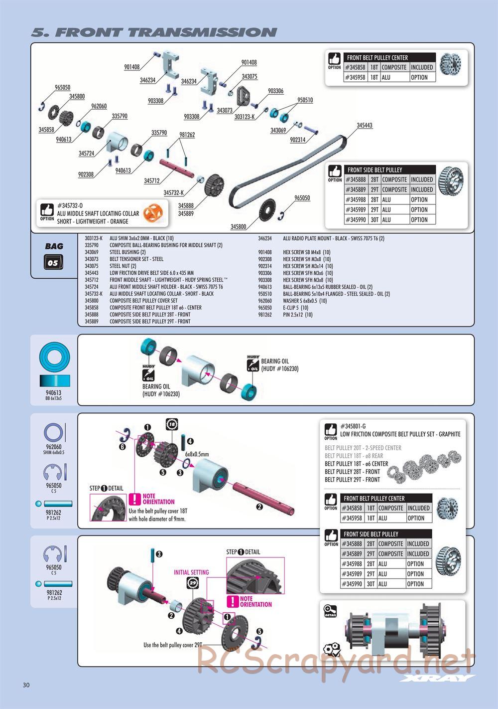 Xray - RX8 2023 Specs (RX8'23) - Manual - Page 30