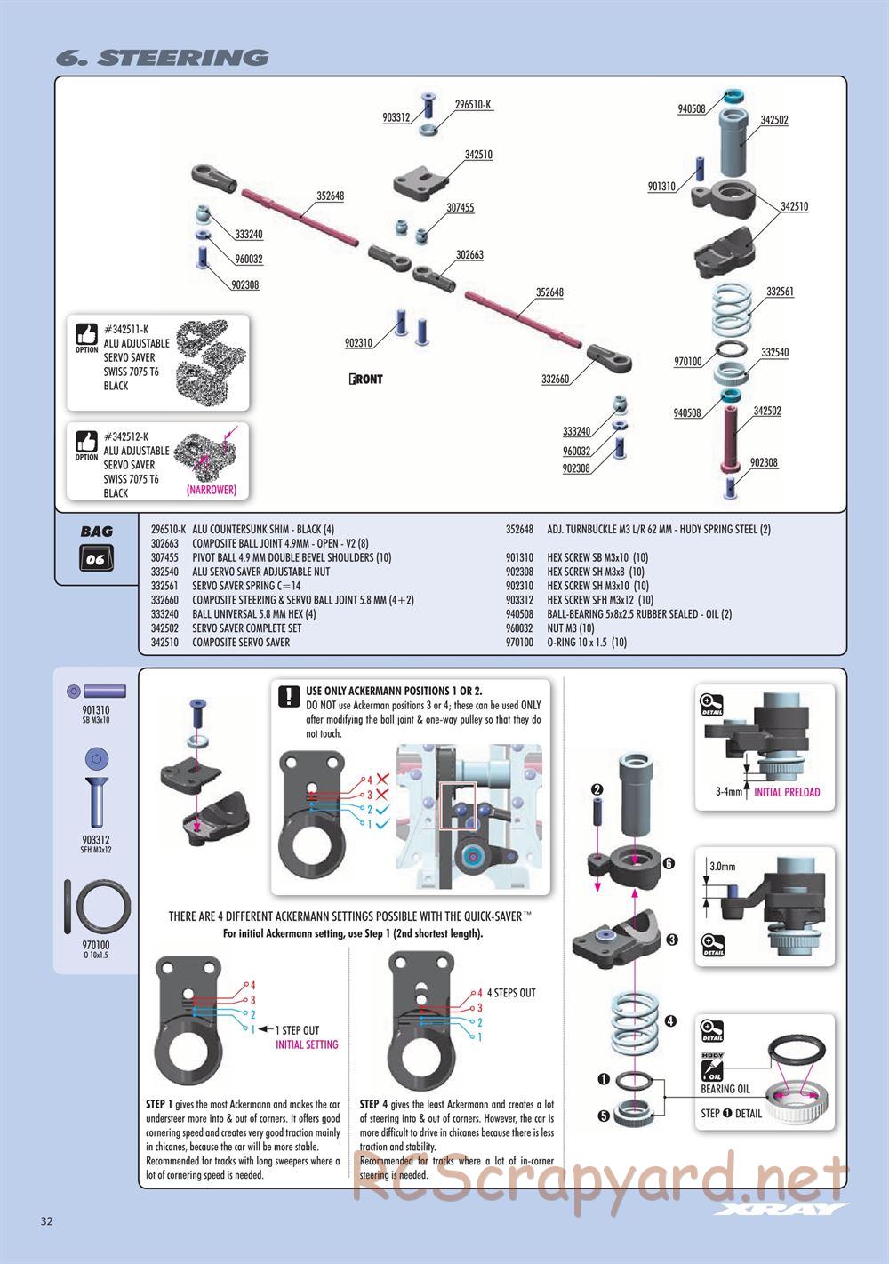 Xray - RX8 2023 Specs (RX8'23) - Manual - Page 32