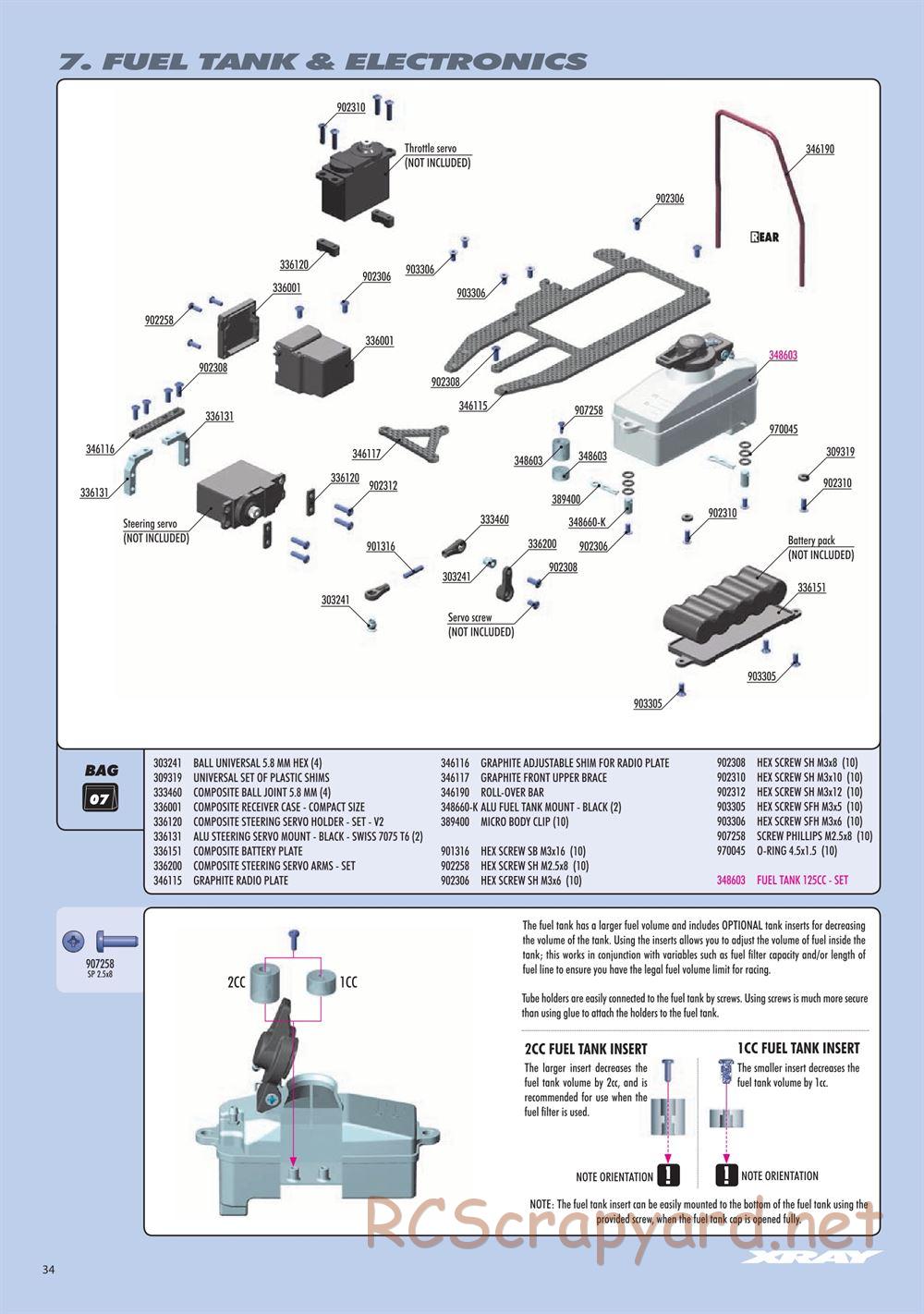 Xray - RX8 2023 Specs (RX8'23) - Manual - Page 34