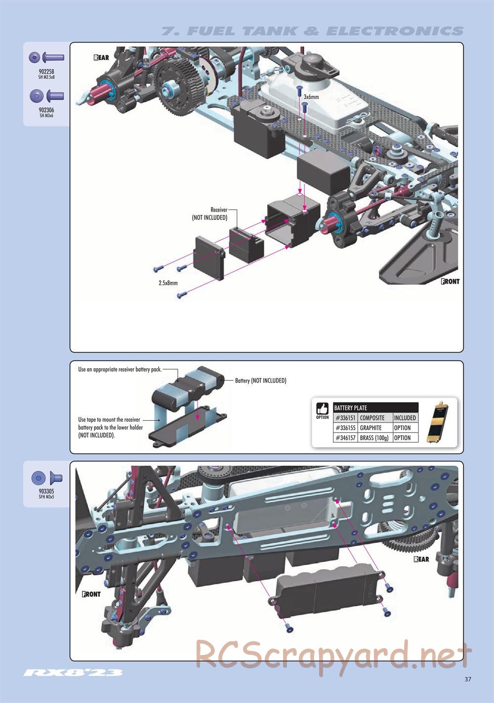Xray - RX8 2023 Specs (RX8'23) - Manual - Page 37