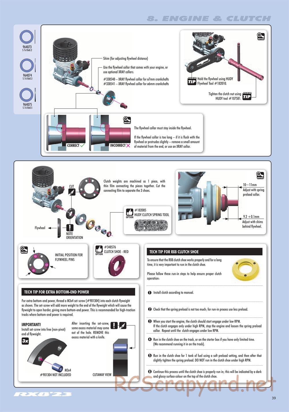 Xray - RX8 2023 Specs (RX8'23) - Manual - Page 39