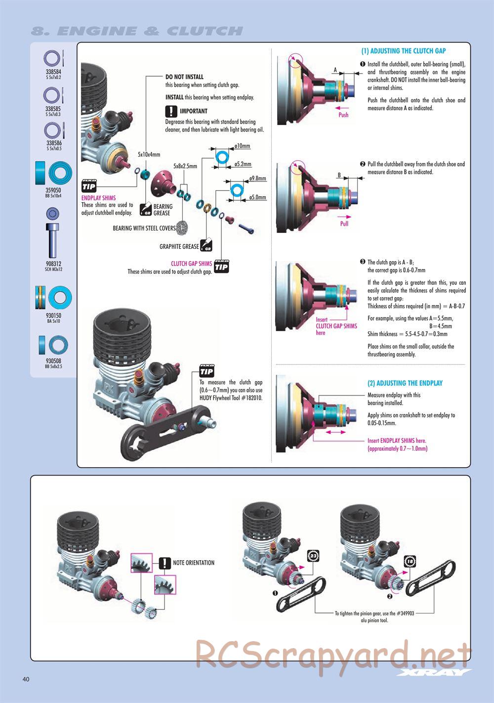 Xray - RX8 2023 Specs (RX8'23) - Manual - Page 40