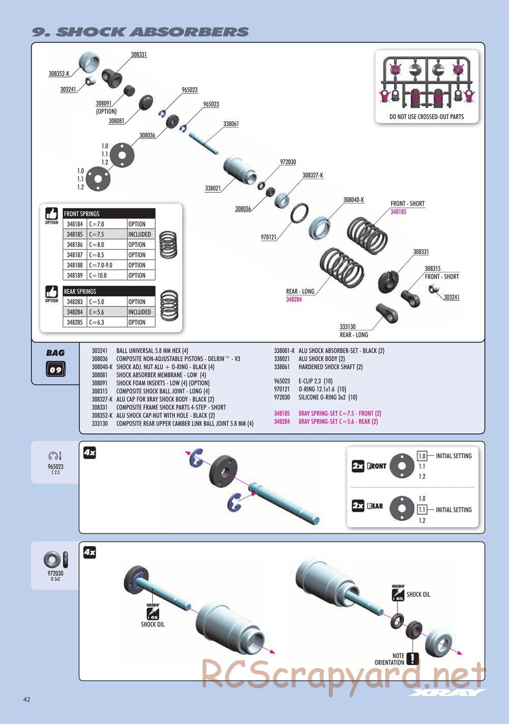 Xray - RX8 2023 Specs (RX8'23) - Manual - Page 42