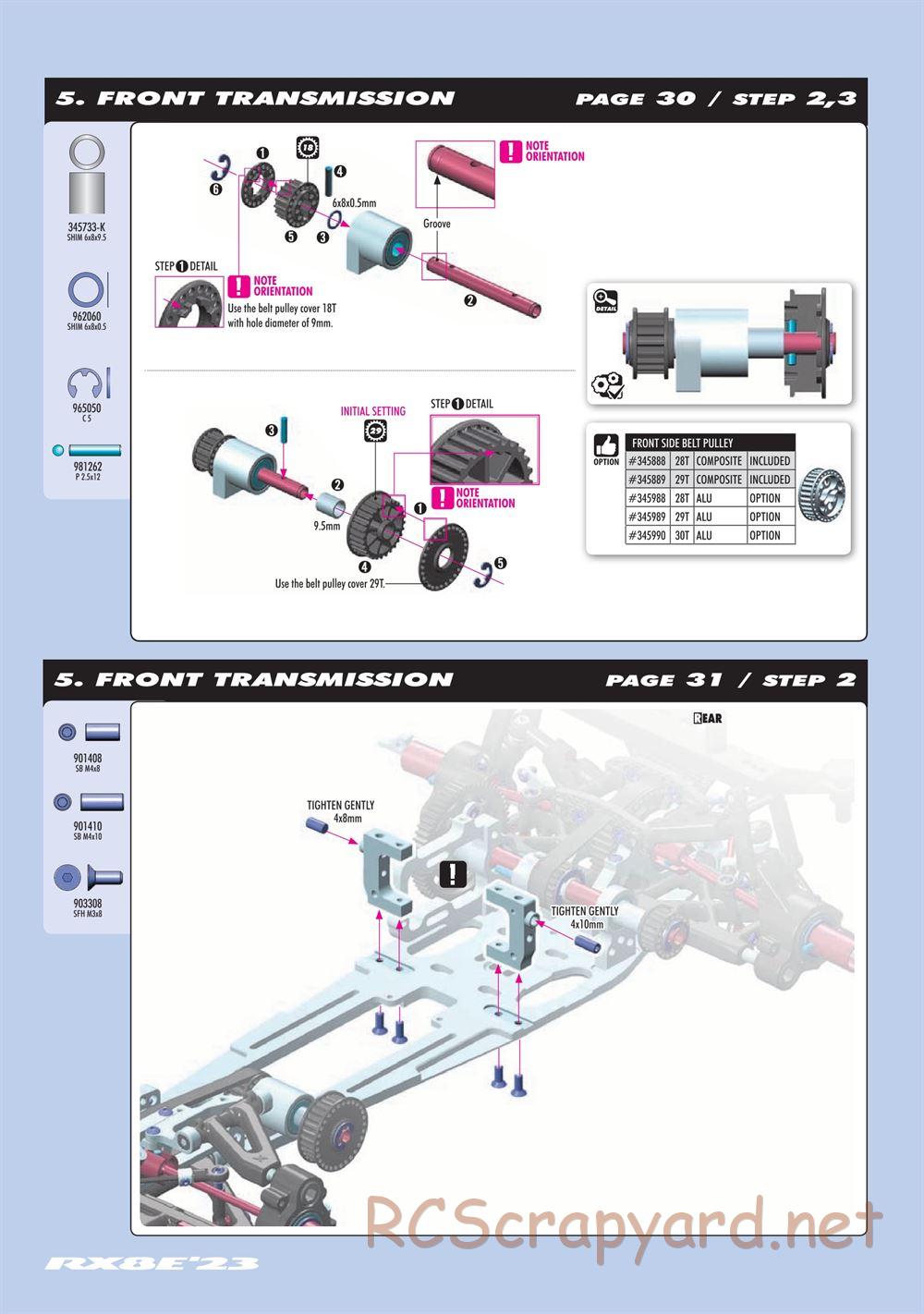 Xray - RX8 2023 Specs (RX8'23) - Manual - Page 53